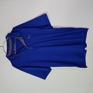 Under Armour blue XL loose fit short sleeve athletic polo